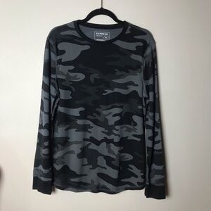 Express men’s camouflage long sleeve shirt